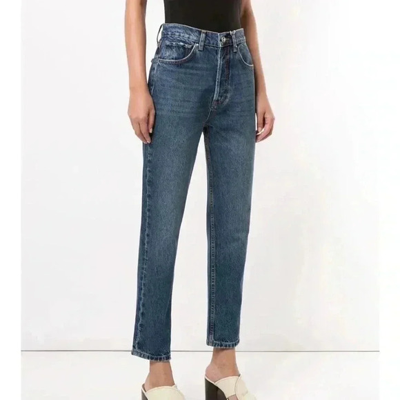Anine Bing Denim - NWT ANINE BING Sonya high-rise straight jeans Vintage Blue 29